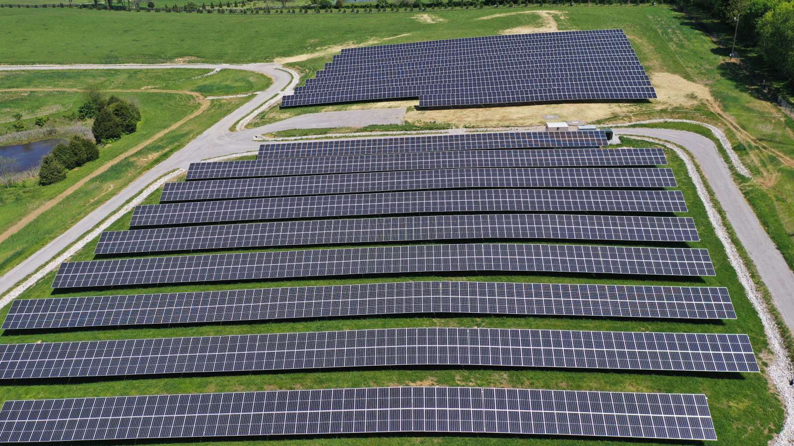 a high angle view of the solar share sections