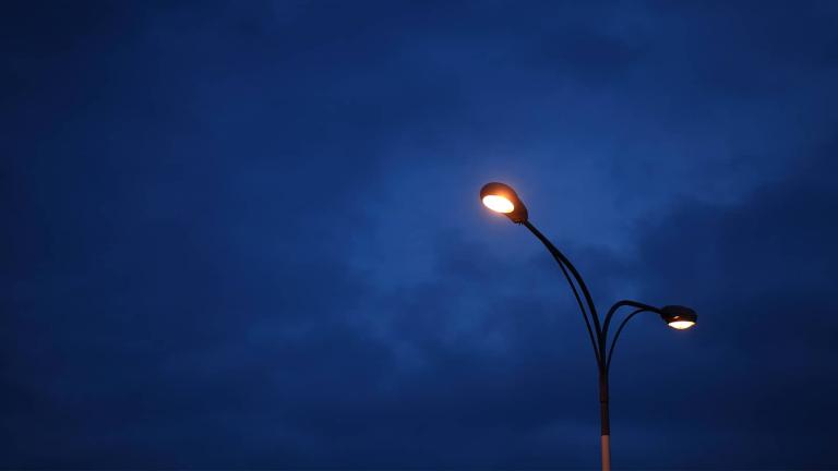 streetlight at night